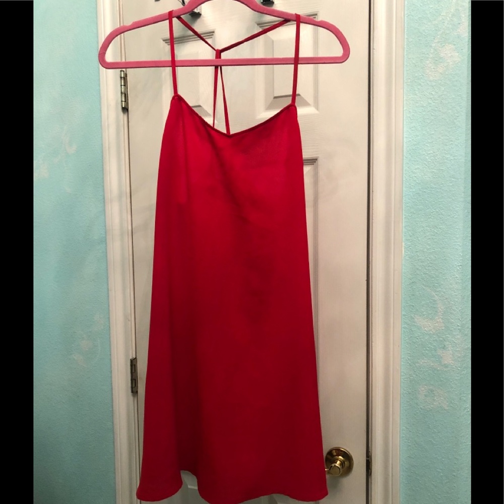 Alythea Almost Backless red dress